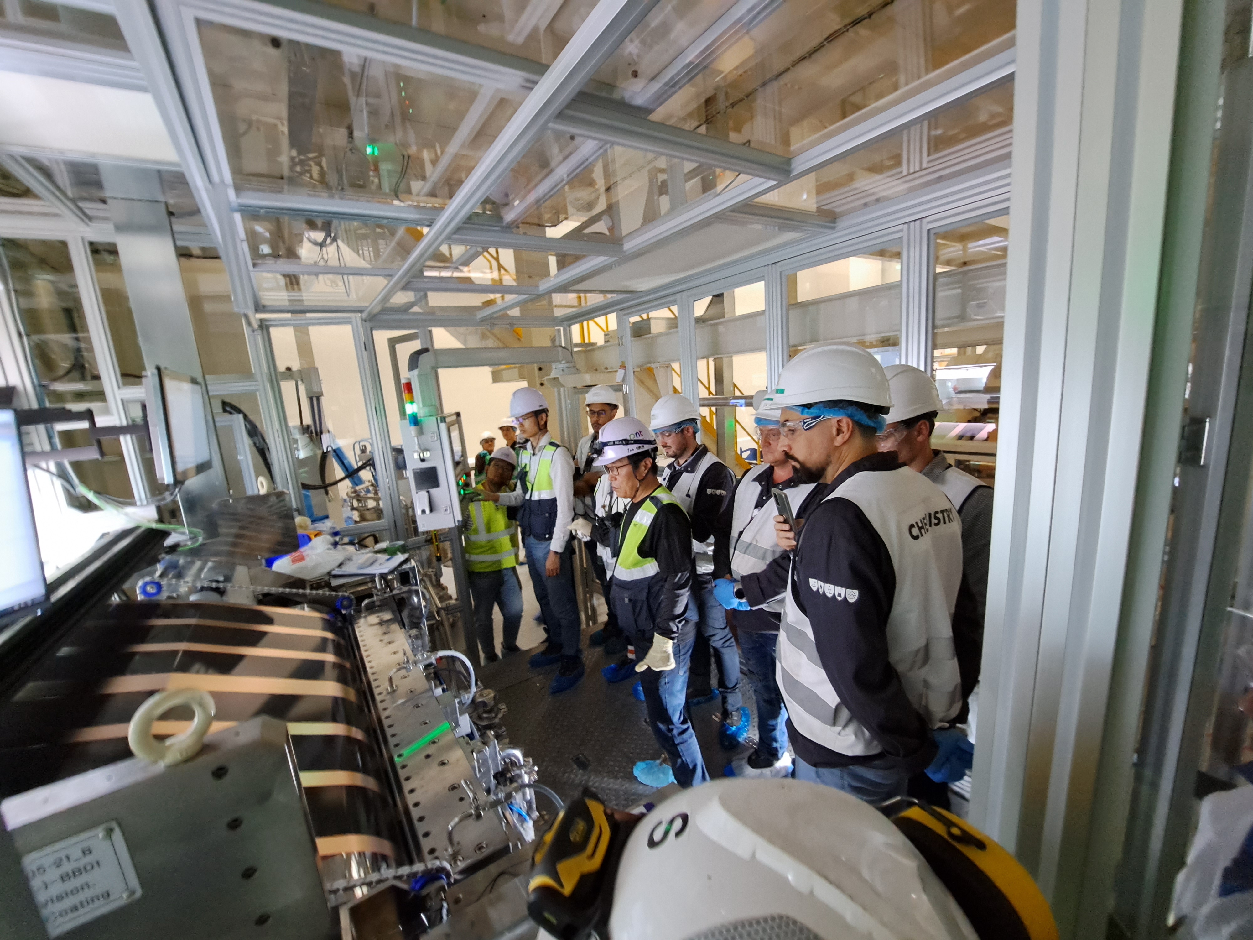 Launching the coating test