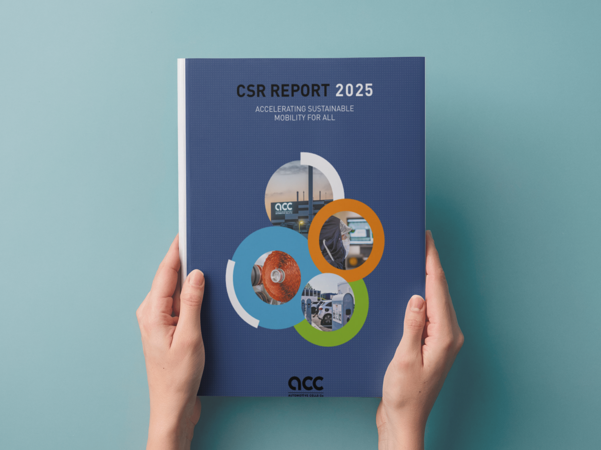 Hands holding ACC CSR Report