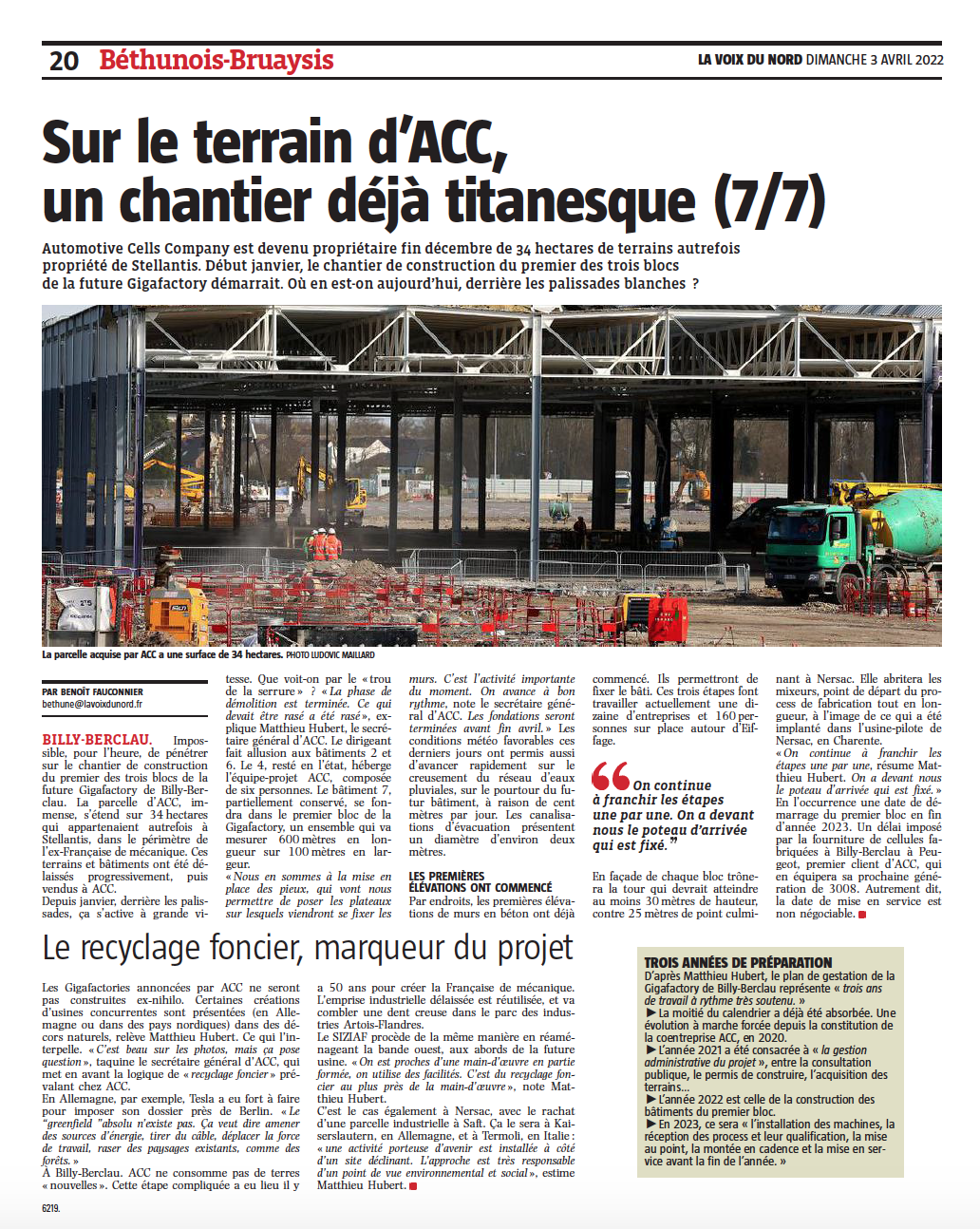 Sur le terrain d’ACC, un chantier déjà titanesque (7/7) LVDN ACC