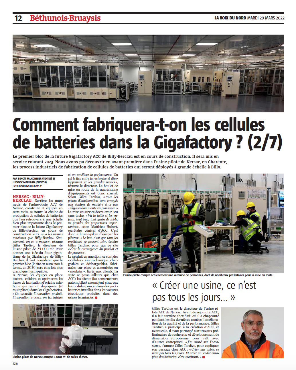 Comment fabriquera-t-on les cellules de batteries dans la Gigafactory de Billy-Berclau ? (2/7) 