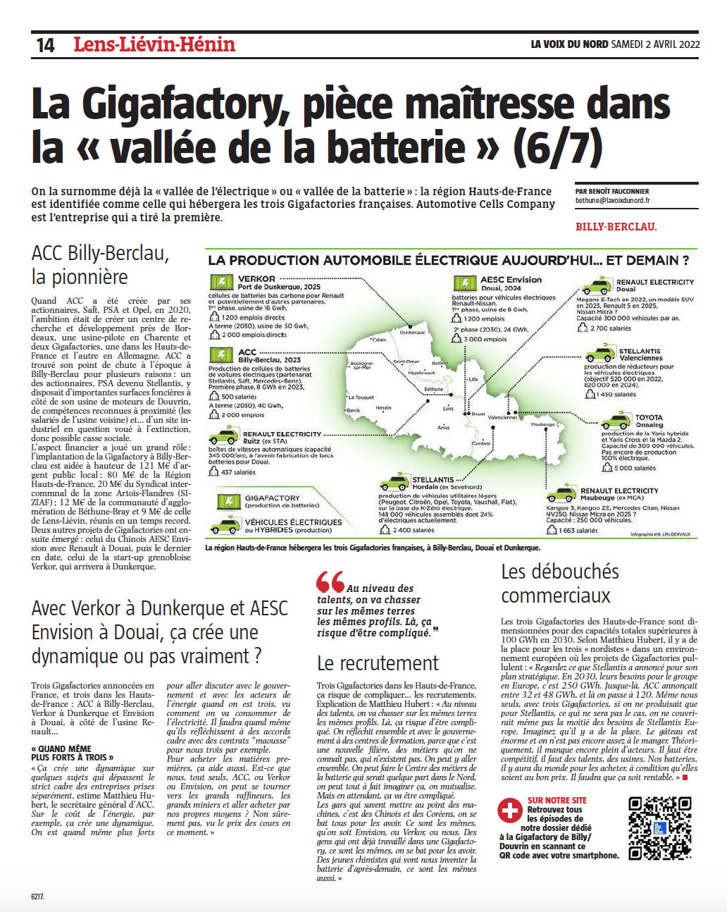 La Gigafactory ACC de Billy-Berclau, pièce maîtresse dans la «vallée de la batterie» (6/7) LVDN ACC