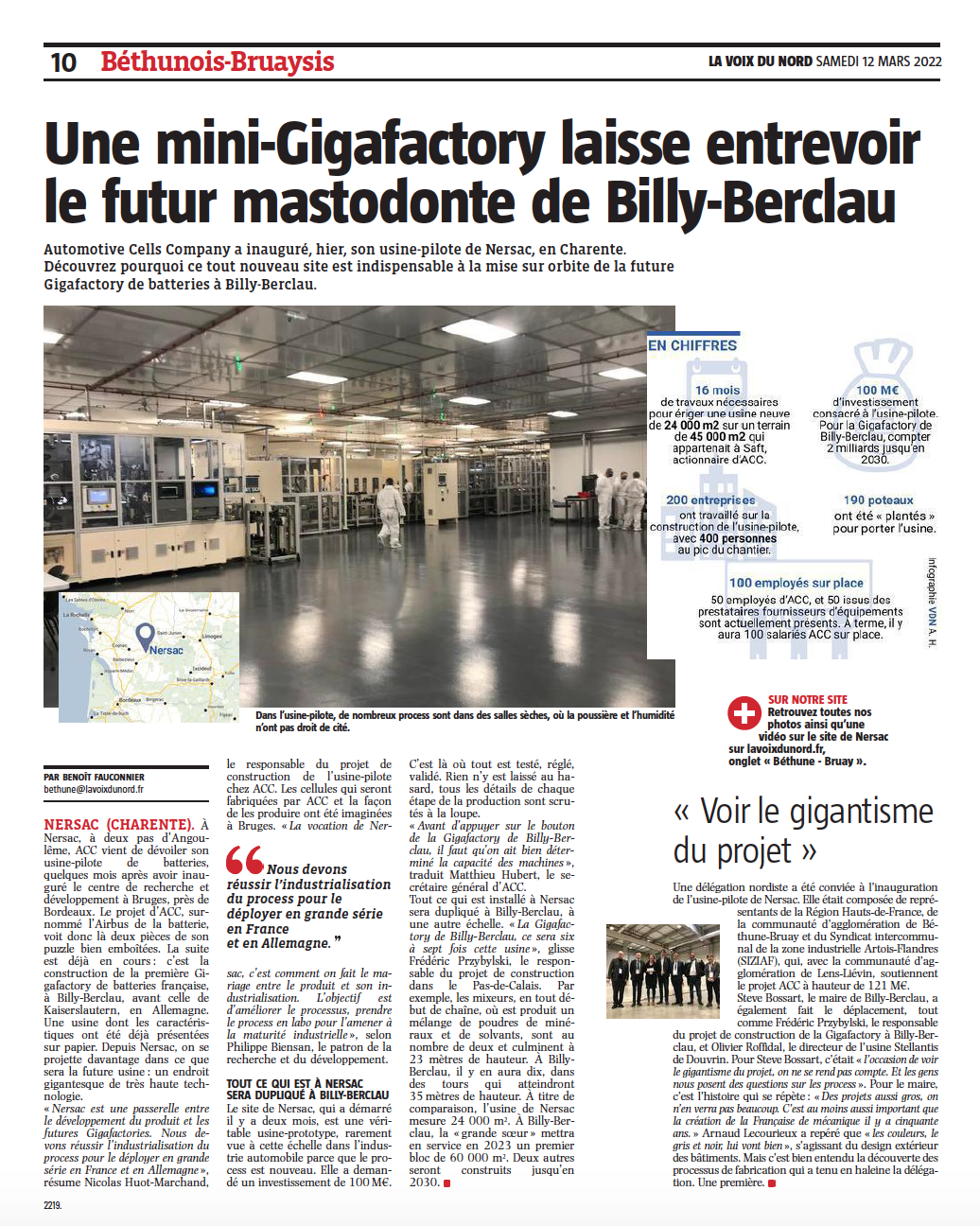 Une mini-Gigafactory laisse entrevoir le futur mastodonte de Billy-Berclau