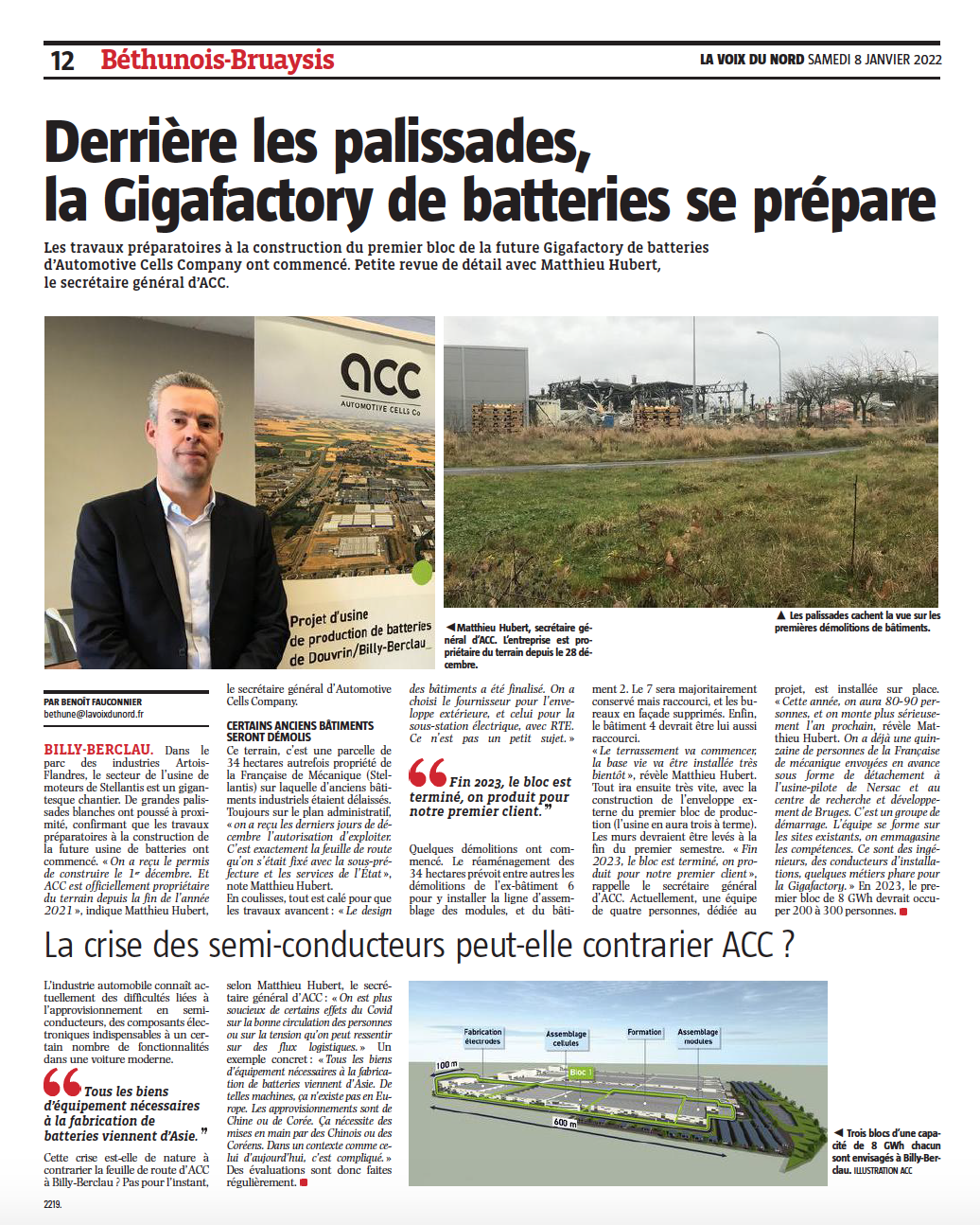 La Gigafactory de batteries ACC se prépare_LaVoixDuNord_p1