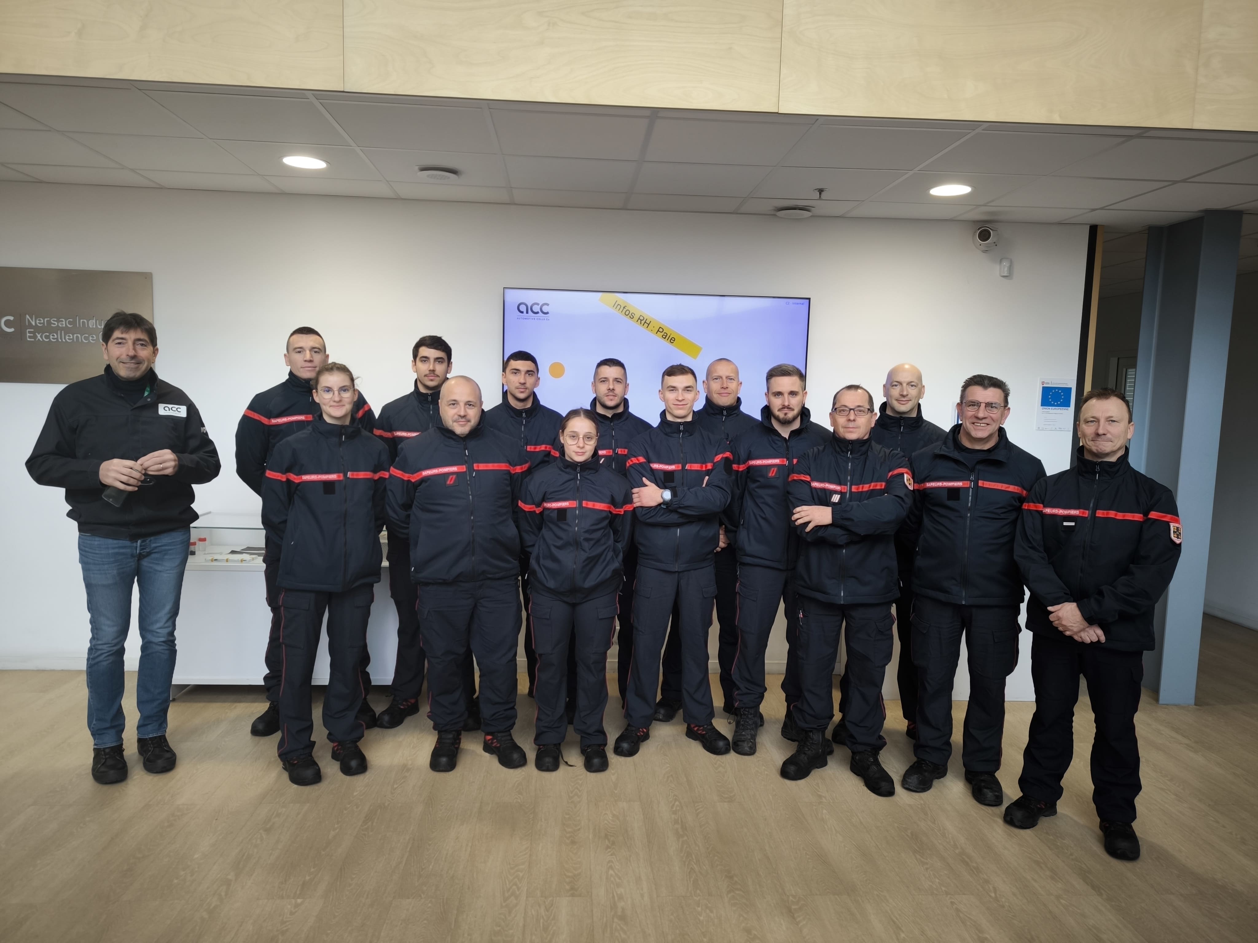 Photos of ACC firefighters in training