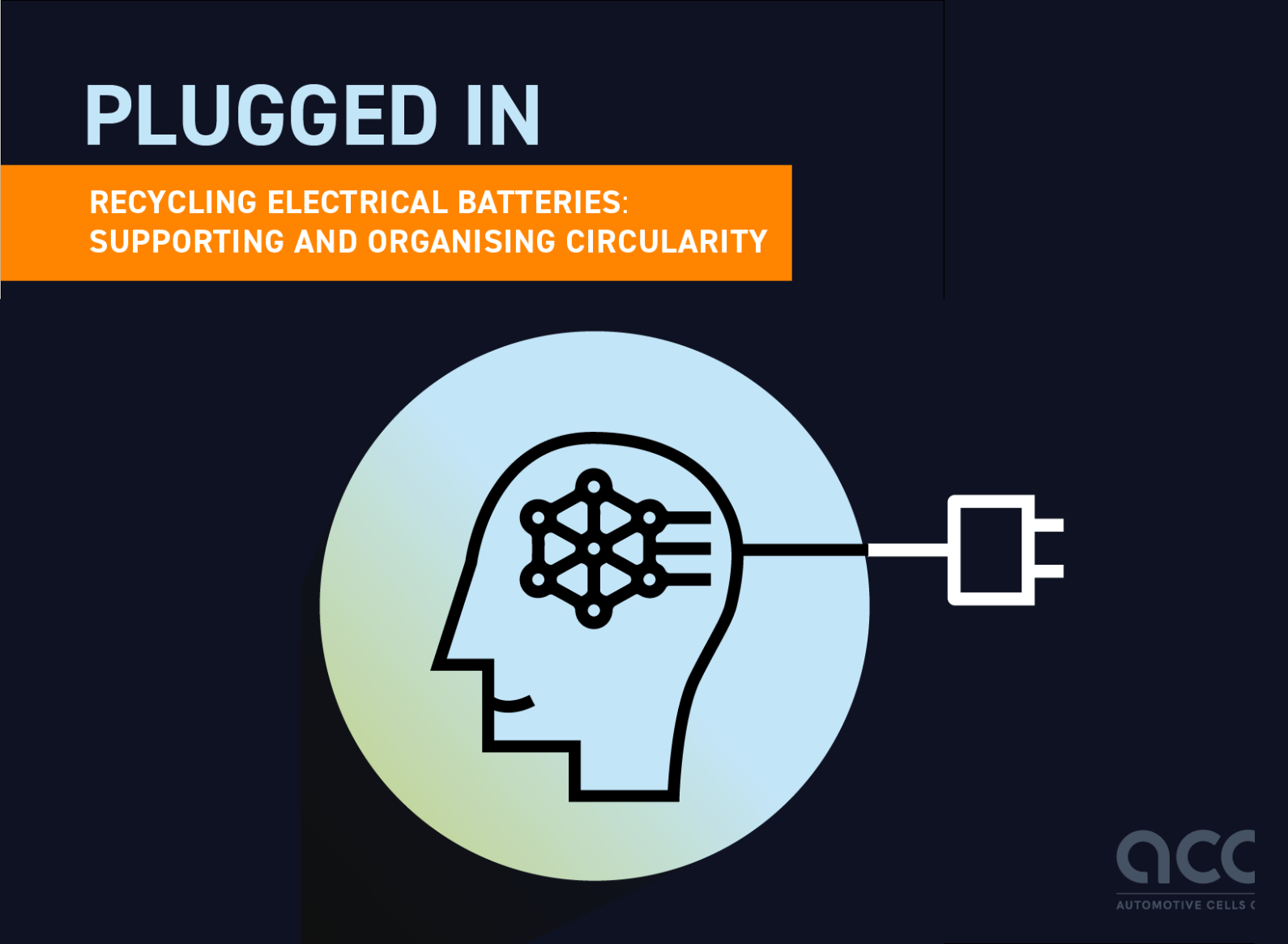 Illustration of a head illustrating the Plugged in title