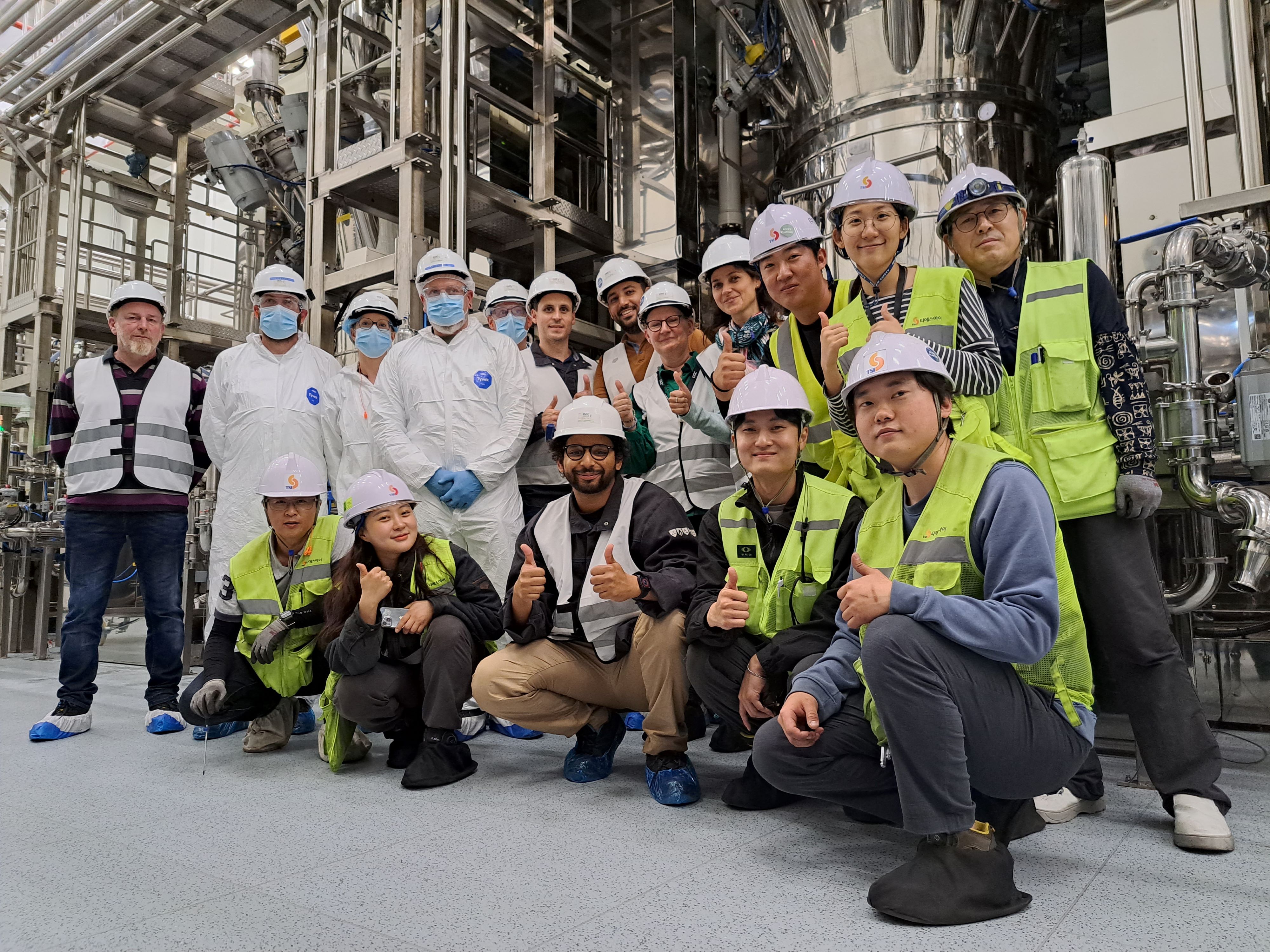 Le secteur chimie a produit sa première encre.