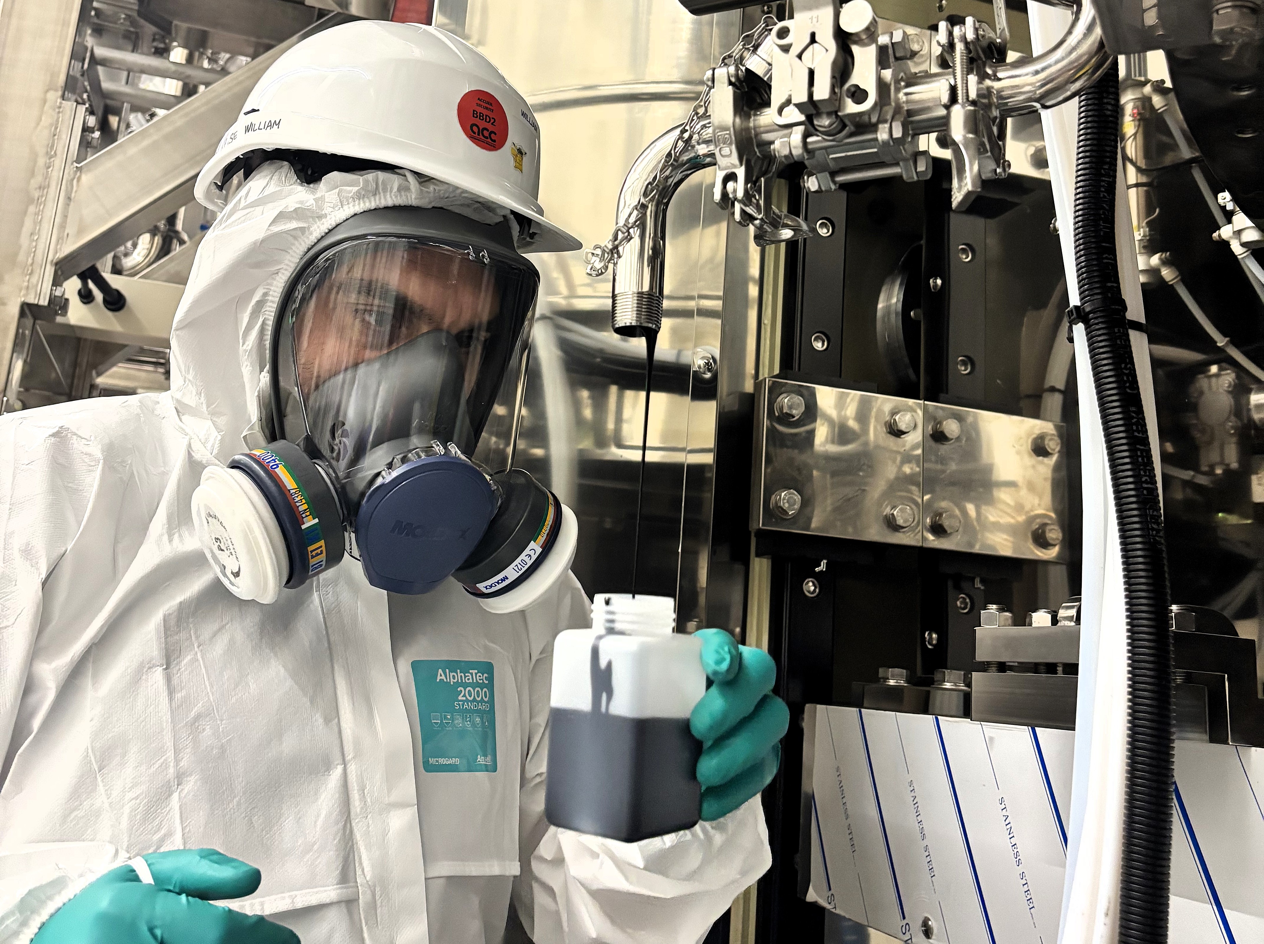 La première fabrication d'encre a demandé beaucoup de préparation.