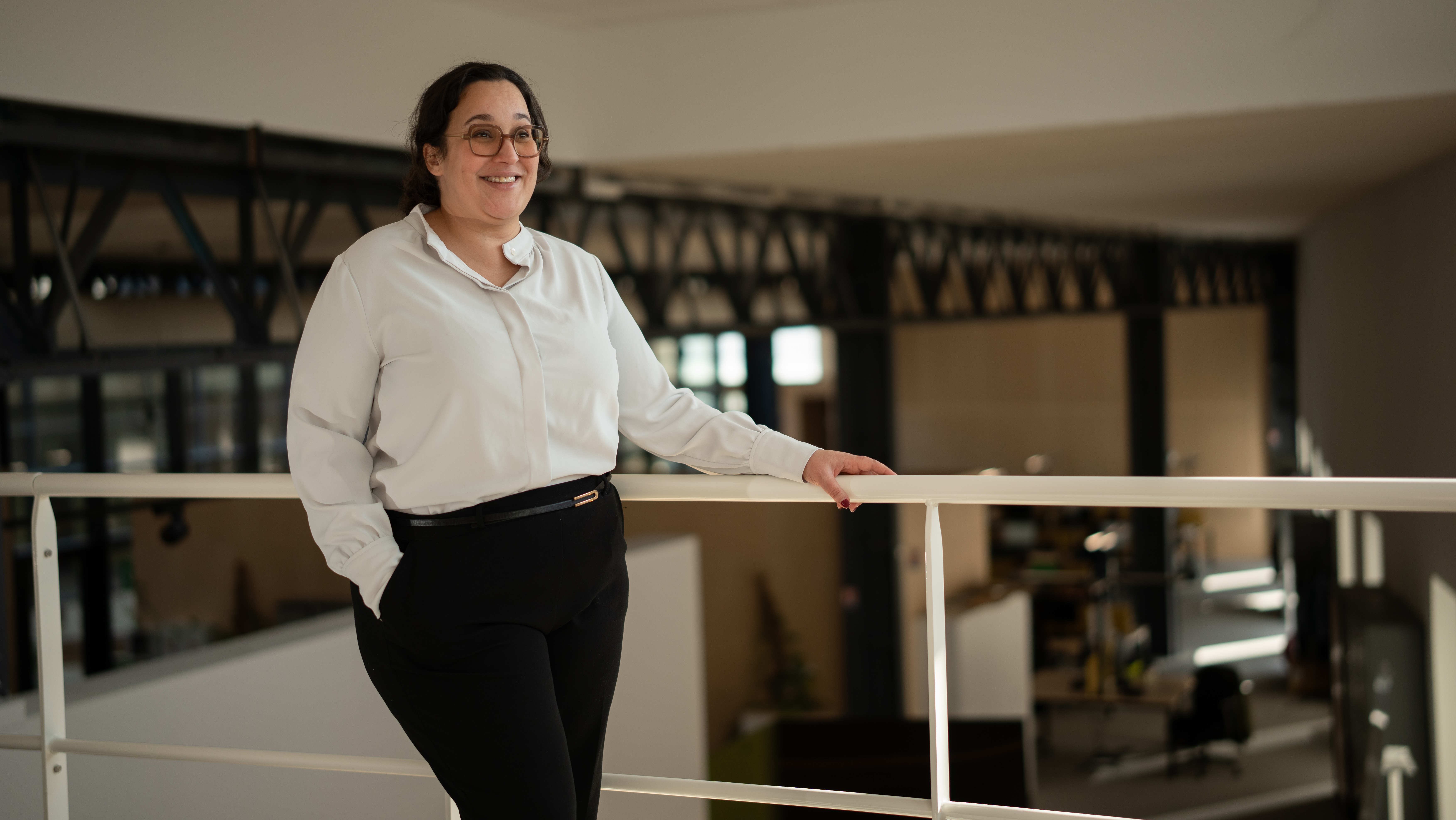 Portrait of Chehrazed, supplier performance manager, in her workplace