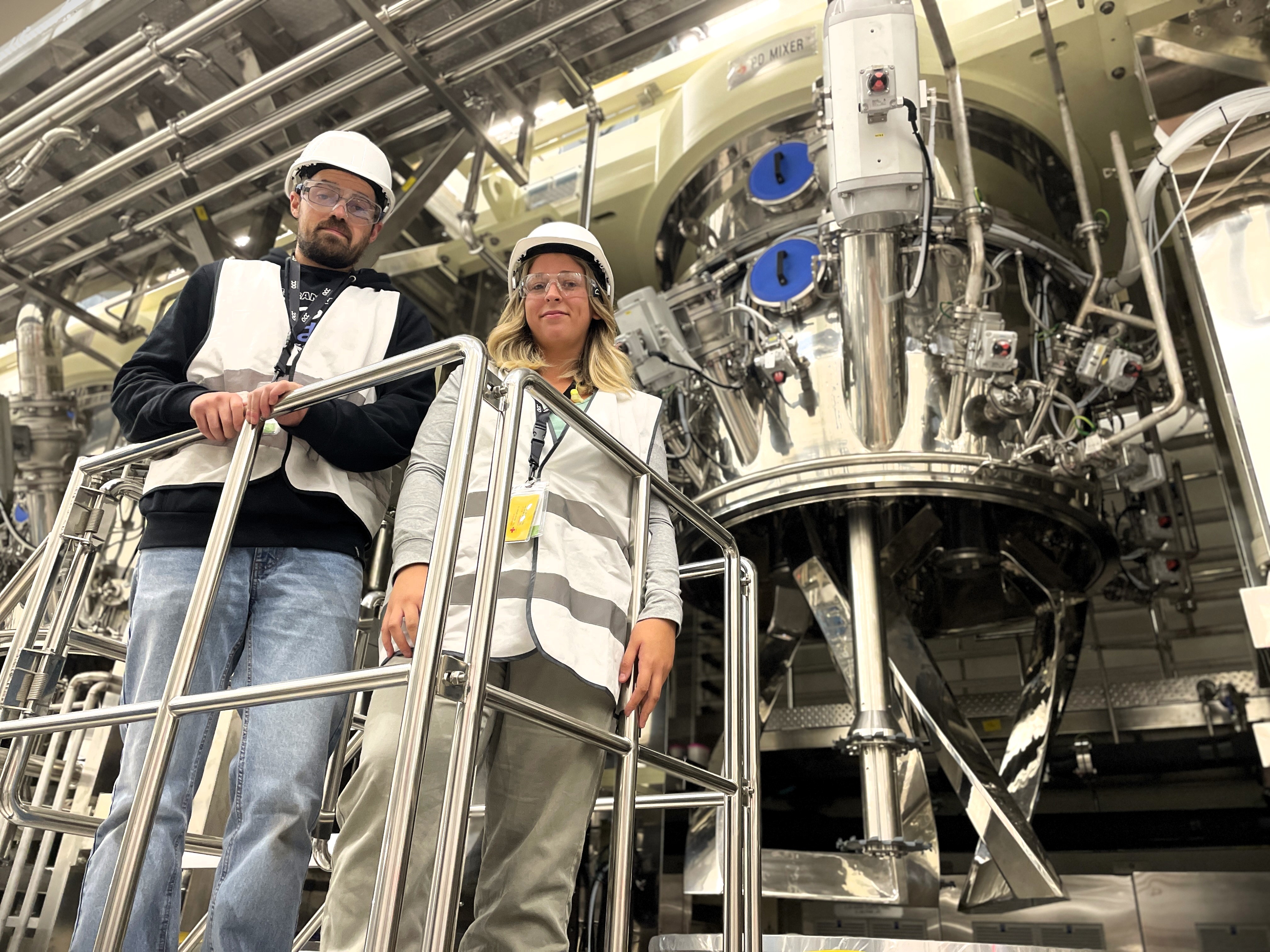 Maximilien et Typhaine ont vécu les premiers tests d'un mixeur.