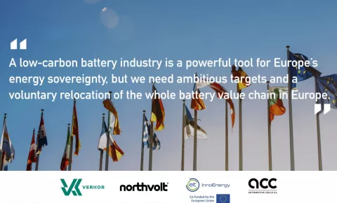 EU Battery Regulation: the top 4 European battery players take a common position on an ambitious framework for low-carbon batteries