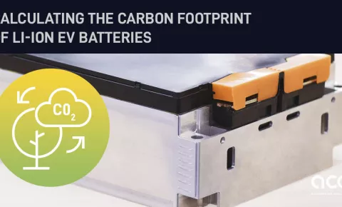 Calculating the carbon footprint of Li-ion EV batteries