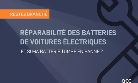  Réparabilité des batteries de voitures électriques
