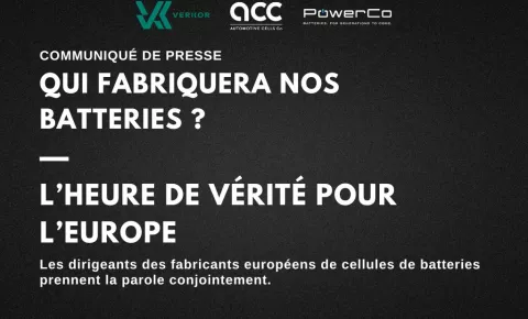 Who will make our batteries? Statement by the CEOs of Europe's Own Battery Cell Manufacturers