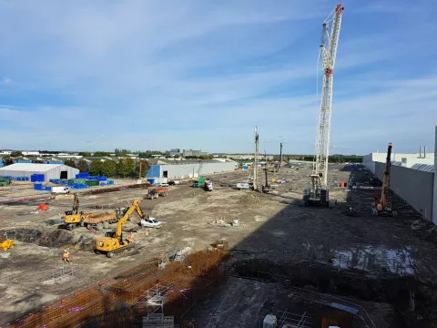 Le chantier de construction du Bloc 2 de la Gigafactory a commencé il y a peu.