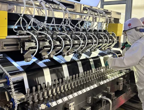 Le premier coating a été réalisé sur une face de feuillard.