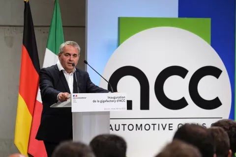 Inauguration de la première Gigafactory Française ACC 9 Inauguration de la première Gigafactory Française ACC 9