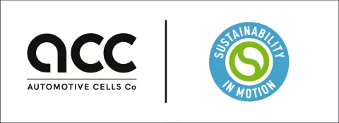 ACC Sustainability in motion logo ACC Sustainability in motion logo
