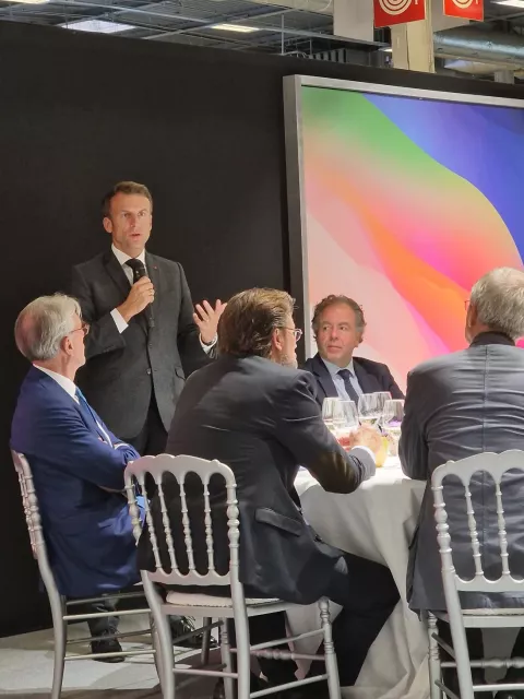 Dejeuner Yann Vincent Macron 2