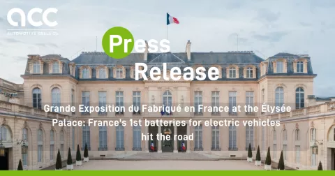 Grande Exposition du Fabriqué en France at the Élysée Palace: France's 1st batteries for electric vehicles hit the road