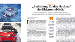 A threat to the rise of electromobility - Yann Vincent - ACC - Handelsblatt