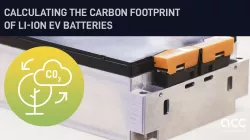 Calculating the carbon footprint of Li-ion EV batteries