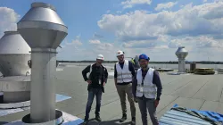 Les plus grandes cheminées atteignent 9 mètres de hauteur.