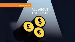 Illustration of the Plugged in series, article on costs