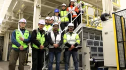 Les équipes ont assisté à la mise en énergie des installations de coating cathode.