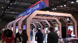Photo of the Fabrique de l'Electrique stand at the Paris Motor Show